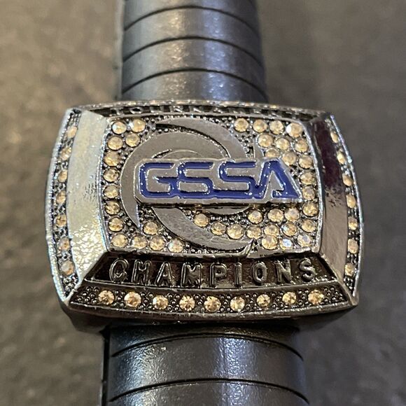 Great Southern Sports Association GSSA Grey Baseball Tournament Ring Sz 11.5 - Picture 9 of 10
